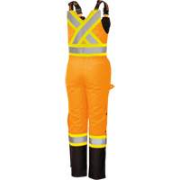 5040BBW Combinaison de s&eacute;curit&eacute; imperm&eacute;able haute visibilit&eacute; pour femmes, Polyester, T-petit, Noir/Orange haute visibilit&eacute; MAS Chibougamau