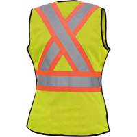 489 Veste de s&eacute;curit&eacute; d&eacute;tachable haute visibilit&eacute;, Jaune lime haute visibilit&eacute;, T-petit, Polyester MAS Chibougamau