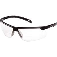 Lunettes de lecture H2MAX avec monture noire, Antibu&eacute;e, Transparent, Dioptrie 2,0 MAS Chibougamau