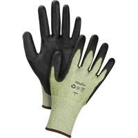 Gants &eacute;lastiques &eacute;cologiques sans coutures r&eacute;sistants &agrave; la coupe, Taille 10, Calibre 13, Rev&ecirc;tement Polyur&eacute;thane, Enveloppe en PEHP/rPET, ASTM ANSI niveau A4 MAS Chibougamau
