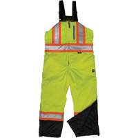 Salopette de s&eacute;curit&eacute; isolante en tissu ind&eacute;chirable, Polyester, T-petit, Jaune lime haute visibilit&eacute; MAS Chibougamau