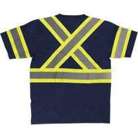 Chemise de s&eacute;curit&eacute; &agrave; manches courtes, Coton, T-petit, Bleu marin MAS Chibougamau
