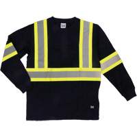 T-shirt de s&eacute;curit&eacute; &agrave; manches longues, Coton, T-petit, Noir MAS Chibougamau
