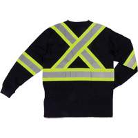 T-shirt de s&eacute;curit&eacute; &agrave; manches longues, Coton, T-petit, Noir MAS Chibougamau