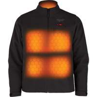Manteau chauffante M12 ToughShell avec pile, Hommes, Petit, Noir MAS Chibougamau