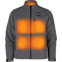 Manteau chauffante M12 ToughShell (manteau seulement), Hommes, Moyen, Gris MAS Chibougamau