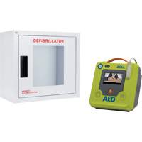 AED 3 AED & Wall Cabinet Kit, Semi-Automatic, English, Class 4 MAS Chibougamau