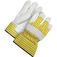 Lined Fitter's Gloves with Safety Cuff, 2X-Large, Grain Cowhide Palm, Acrylic-Pile Inner Lining MAS Chibougamau