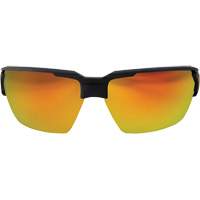 Pumori Safety Glasses, Red/Mirror Lens, Anti-Scratch, ANSI Z87+/MCEPS GL-PD 10-12/Meets/Exceeds CSA Z94.3 MAS Chibougamau