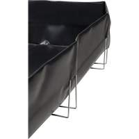 Berme &agrave; support en fil m&eacute;tallique, Capacit&eacute; 479 gal. US, 8' la x 10' lo x 12" h, Support en L MAS Chibougamau
