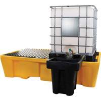 Double IBC Spill Pallet, 317 US gal. Spill Capacity, 89" x 57" x 23" MAS Chibougamau