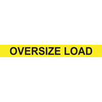 Oversize Load Heavy Haul Sign, Aluminum, 96" W x 12" H MAS Chibougamau