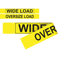 Double Sided Wide Load/Oversized Load Banner, Vinyl, 96" W x 12" H MAS Chibougamau