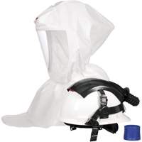 Cagoule pour peintre Versaflo s&eacute;rie S S-767 avec voile interne et casque, Standard, Casque rigide, Bavette Simple MAS Chibougamau