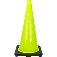C&ocirc;ne de signalisation de premi&egrave;re qualit&eacute;, 28", Vert lime MAS Chibougamau