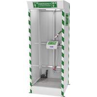 Emergency Cubicle Shower & Covered Eye & Face Wash with Sump Pump MAS Chibougamau