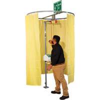 Pipe Mounted Safety Shower Modesty Curtain MAS Chibougamau