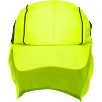 Chapeaux de refroidissement avec voiles pour le cou, Lime haute visibilit&eacute; MAS Chibougamau