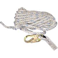 Vertical Life Line with 3/4" Snap Hook & Thimble Eye MAS Chibougamau