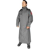 Manteau ignifuge de 52' avec capuchon fixe CoreMAX, Petit, Gris MAS Chibougamau