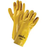 Rough-Finish Chemical-Resistant Gloves, Size 9, 14" L, PVC, Interlock Inner Lining, 47-mil MAS Chibougamau