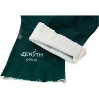 Double Dipped Green Gloves, 14" L, PVC, Cotton Jersey Inner Lining, 70-mil MAS Chibougamau