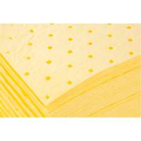 Bonded Sorbent Pads, Hazmat, 15" x 19", 8 gal. Absorbancy MAS Chibougamau