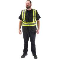 Veste d'arpenteur conforme aux normes de la CSA, Noir, Moyen, Polyester MAS Chibougamau