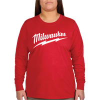 GRIDIRON Long Sleeve Logo T-Shirt, Women's, X-Small, Red MAS Chibougamau