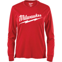 GRIDIRON Long Sleeve Logo T-Shirt, Women's, X-Small, Red MAS Chibougamau