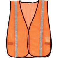 Compact Mesh Safety Vest, High Visibility Orange, Polyester MAS Chibougamau
