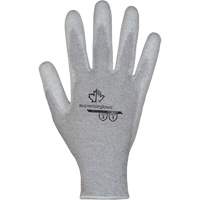 KnitActiv Electrostatic Dissipative Low-Linting White Gloves, 5, Polyurethane Coating, 13 Gauge, Nylon/Cotton Shell MAS Chibougamau