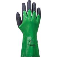 SolvStop Chemical-Resistant Gloves, Size 7, 12" L, PVC MAS Chibougamau