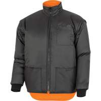 Parka de s&eacute;curit&eacute; d'hiver imperm&eacute;able 7-en-1 5056 Pioneer Yukon, Polyester, Noir/Orange haute visibilit&eacute;, T-petit MAS Chibougamau