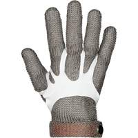 MMG Food Safe Metal Chainmail Gloves, Size 2X-Small, Stainless Steel Shell, ASTM ANSI Level A9 MAS Chibougamau