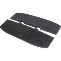 Speed Hump End Caps, Rubber, 2' L x 16" W x 1-1/4" H MAS Chibougamau