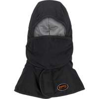 Doublure matelass&eacute;e ignifug&eacute;e Pioneer 765A pour casque de s&eacute;curit&eacute; avec un long cou et embout buccal amovible, Noir/Gris, Coton/FR-Tech/Modacrylique/Nylon MAS Chibougamau