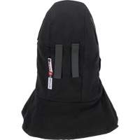 Doublure matelass&eacute;e ignifug&eacute;e Pioneer 765A pour casque de s&eacute;curit&eacute; avec un long cou et embout buccal amovible, Noir/Gris, Coton/FR-Tech/Modacrylique/Nylon MAS Chibougamau