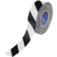 Ruban de marquage pour plancher ToughStripe Max, 2" x 100', Polyester, Noir et blanc MAS Chibougamau