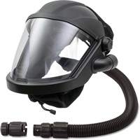 Masque respiratoire &agrave; adduction d'air avec adaptateur de d&eacute;bit MAXSHIELD, Universel, Pi&egrave;ce faciale MAS Chibougamau