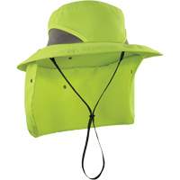 Chill-Its 8934 Ranger Hat with Neck Shade, Small/Medium, Hi-Vis Lime MAS Chibougamau