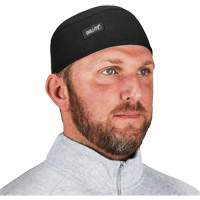 Chill-Its 6630 High-Performance Skull Cap with Terry Cloth Sweatband, Black MAS Chibougamau
