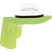 Chill-Its 6661 Universal Hard Hat Brim with Neck Shade, Hi-Vis Lime MAS Chibougamau