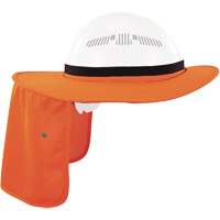 Chill-Its 6661 Universal Hard Hat Brim with Neck Shade, Hi-Vis Orange MAS Chibougamau