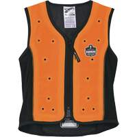 Chill-Its 6685 Dry Evaporative Cooling Vest with Zipper Closure, Medium, Orange MAS Chibougamau