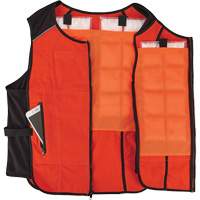 Chill-Its 6260 Lightweight Phase Change Cooling Vest with Rechargeable Packs, Small/Medium, Orange MAS Chibougamau