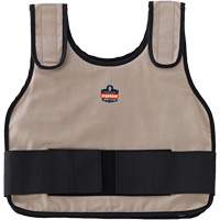 Chill-Its 6230 Standard Phase Change Cooling Vest with Rechargeable Packs, Small/Medium, Khaki MAS Chibougamau