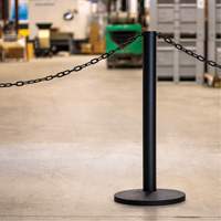 Industrial Stanchion Kit with Plastic Chain, 37" High, Red MAS Chibougamau