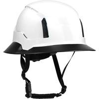 Wide Clip-On Full Brim for RZRBack Climbing Helmet, White MAS Chibougamau