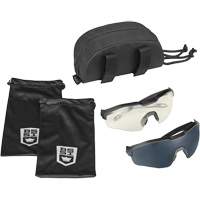 MY6 Safety Glasse Eyeshield Kit, Clear/Smoke Lens, Anti-Fog/Anti-Scratch, ANSI Z87+ MAS Chibougamau
